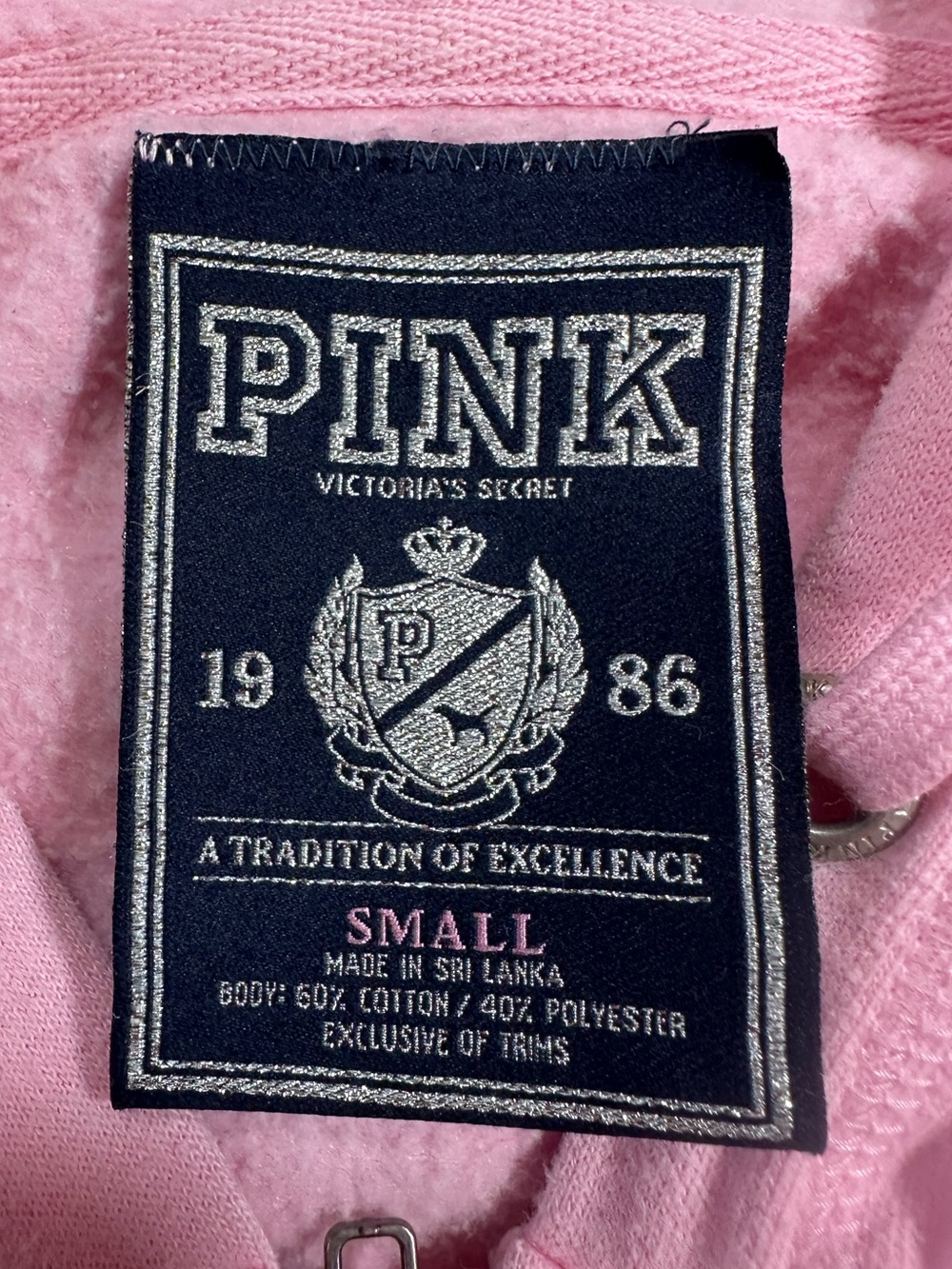 VS PINK • Y2K Peace, Love & Pink Pastel Zip Up Hoodie - Picture 3 of 16